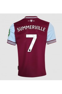 West Ham United Crysencio Summerville #7 Fotballdrakt Hjemme Klær 2024-25 Korte ermer